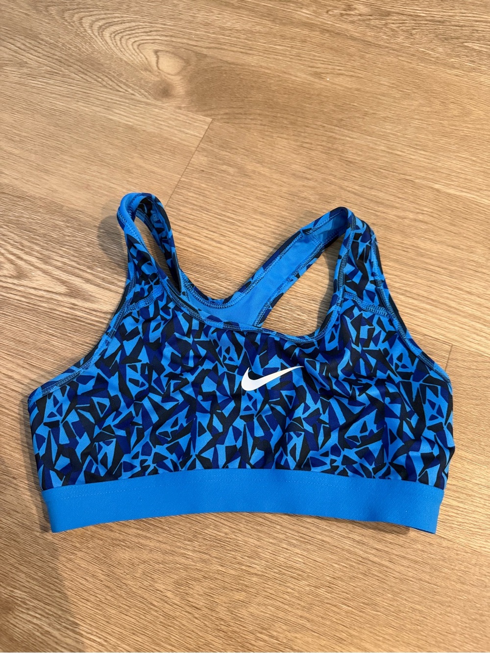 Nike Blue Patterned Sports bra